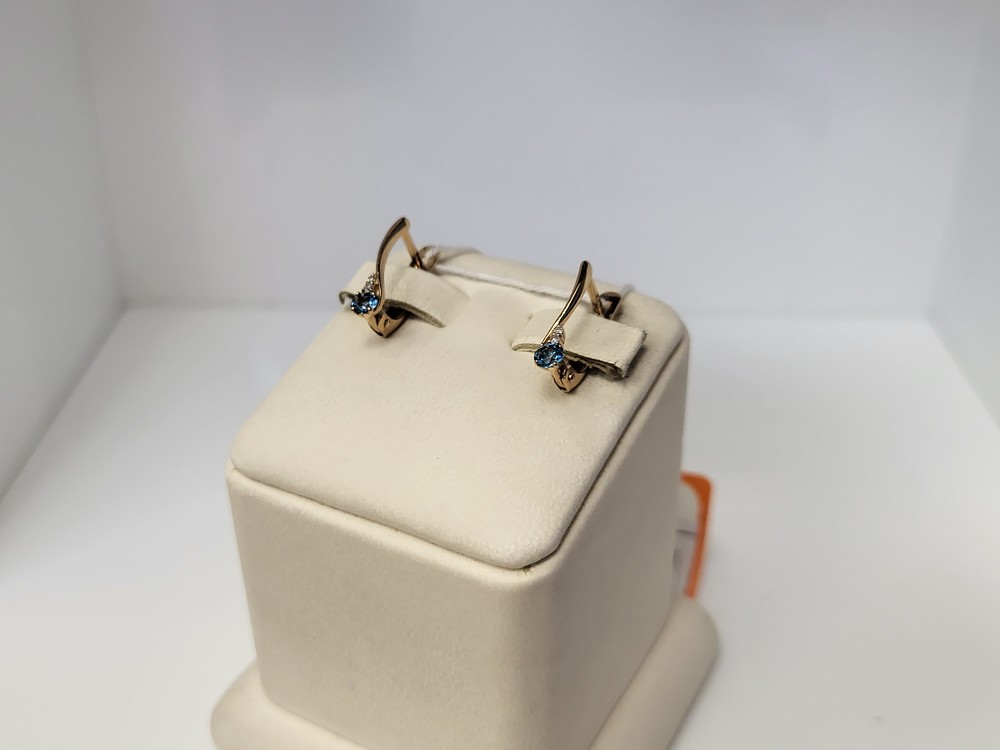 СКМИ585 СЕРЬГИ С КАМНЯМИ (Au 585)