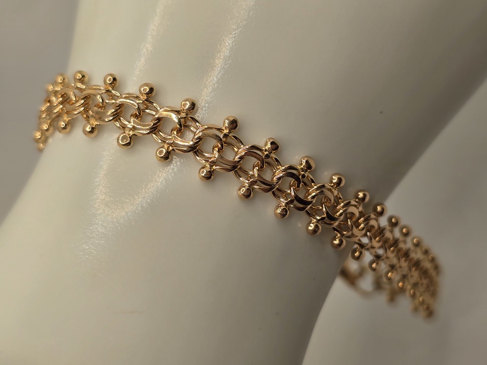 БРАСЛЕТ ПОЛНОВЕСНЫЙ Фантазия Au 585