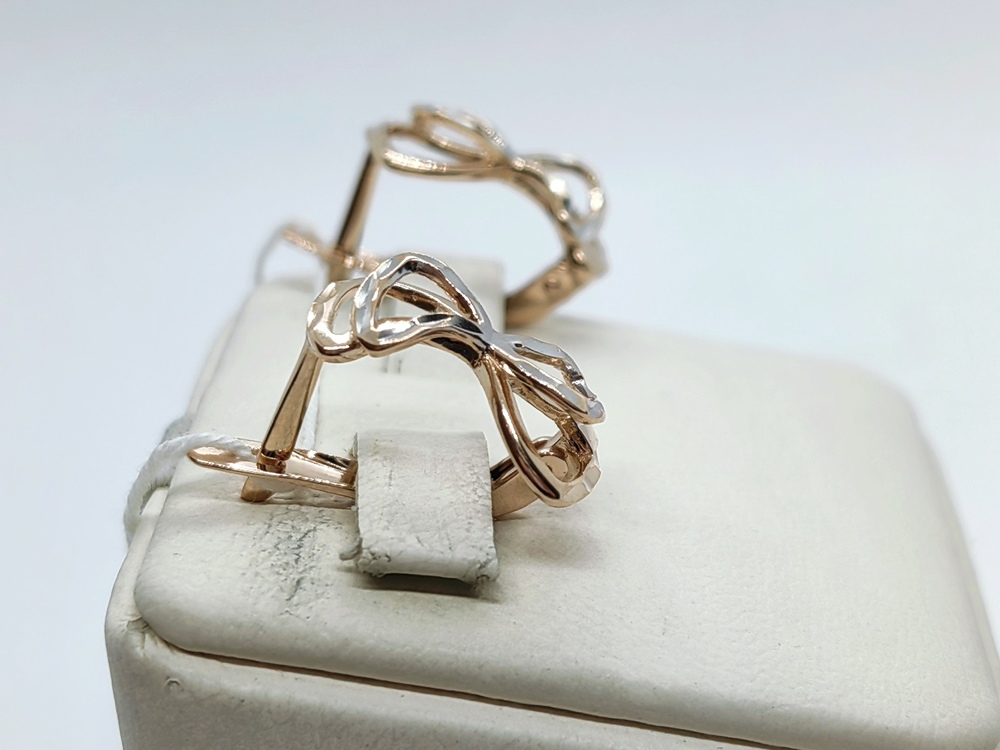 СЕРЬГИ БЕЗ КАМНЯ (Au 585)