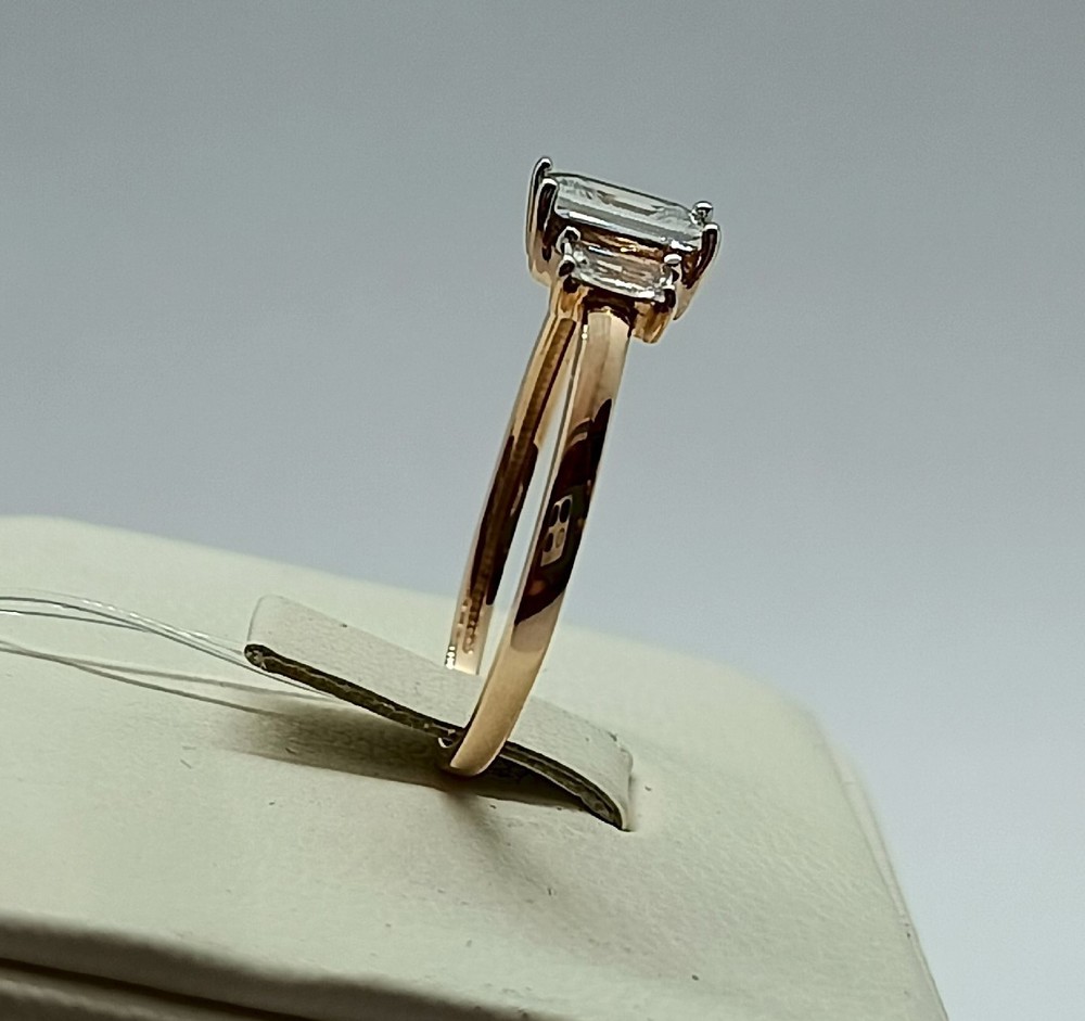 КОЛЬЦО С КАМНЯМИ (Au 585)