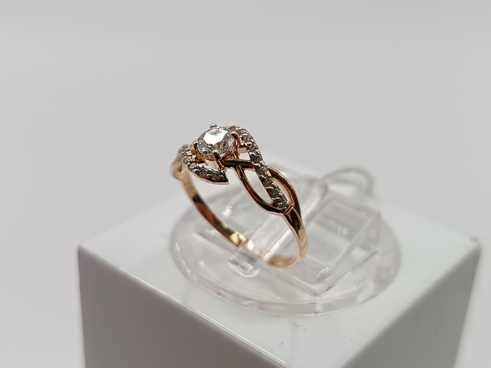 КОЛКМИ585 КОЛЬЦО С КАМНЯМИ (Au 585)