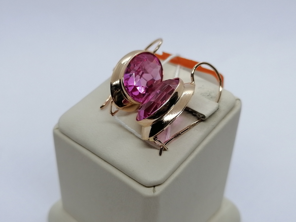 СЕРЬГИ С КАМНЕМ (Au 583)