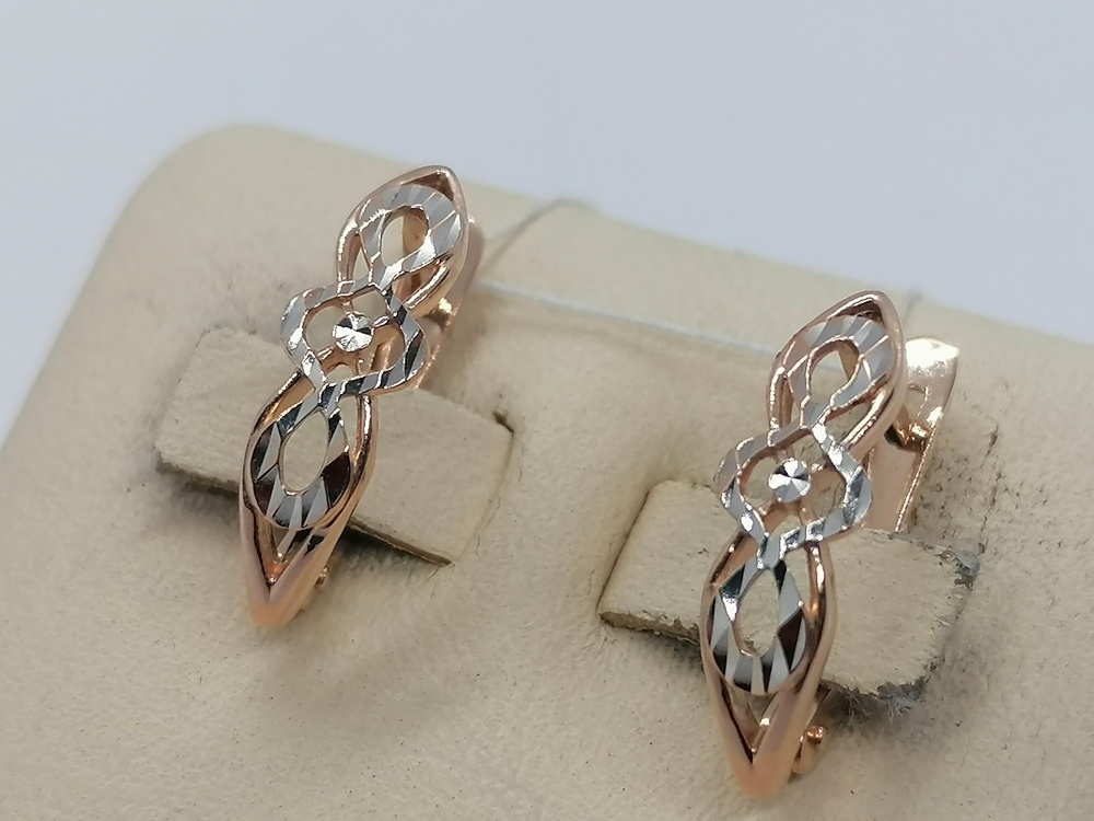 СЕРЬГИ БЕЗ КАМНЯ (Au 585)