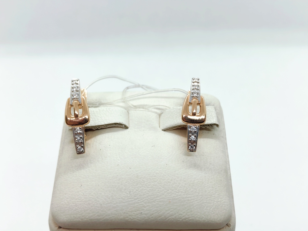 СЕРЬГИ С КАМНЯМИ (Au 585)