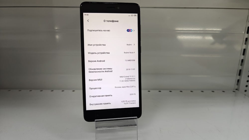 Смартфон Xiaomi Note 4 3/16