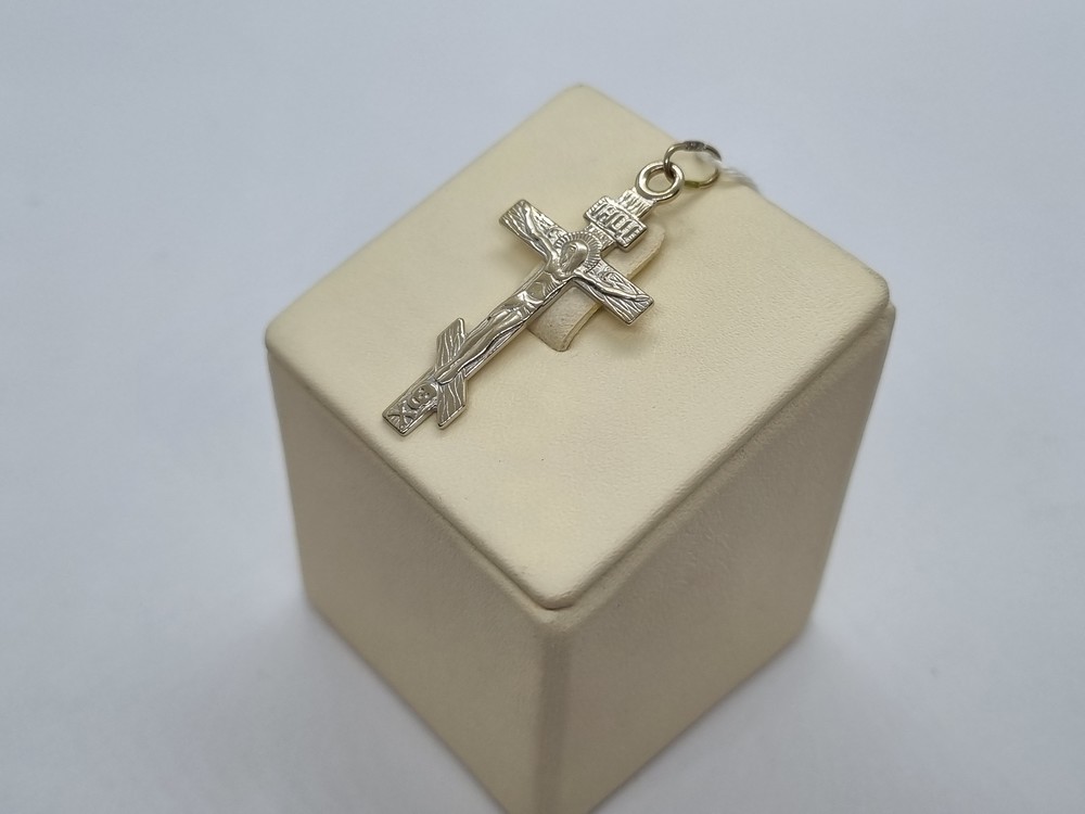 ПОДВЕСКА КРЕСТ БЕЗ КАМНЯ (Au 585)