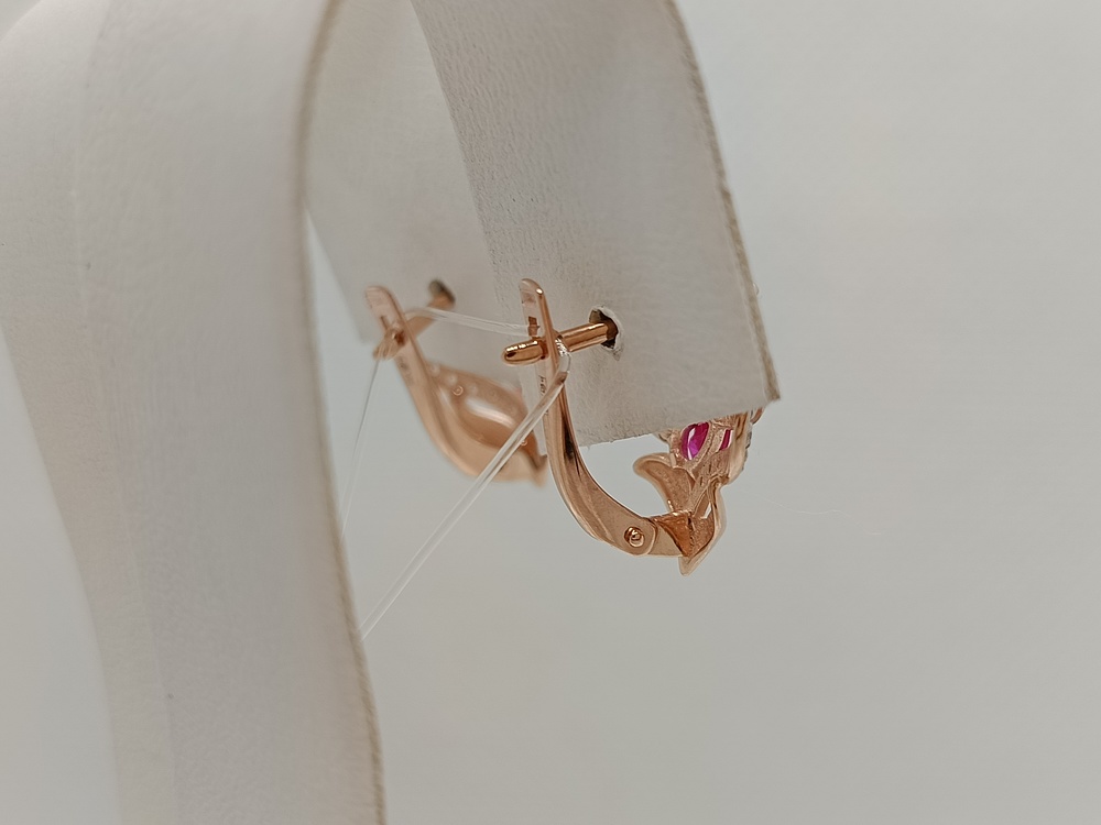 СЕРЬГИ С КАМНЯМИ (Au 585)