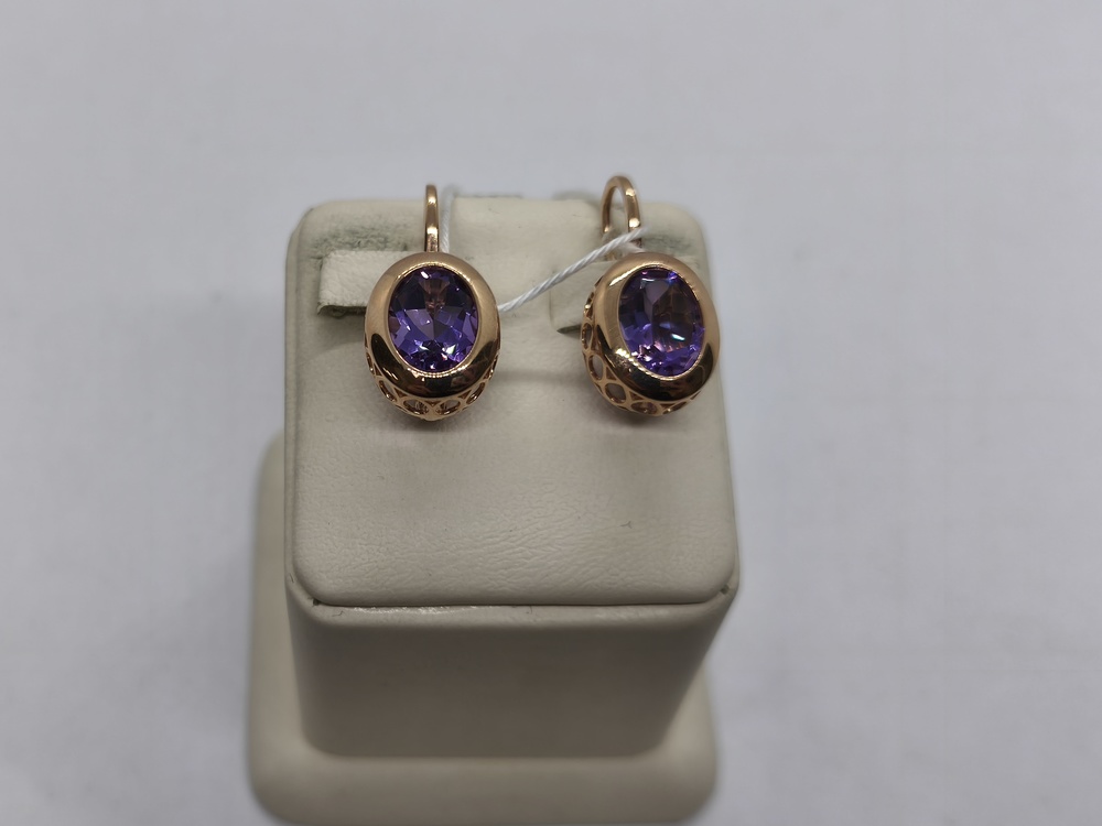 СЕРЬГИ С КАМНЕМ (Au 585)