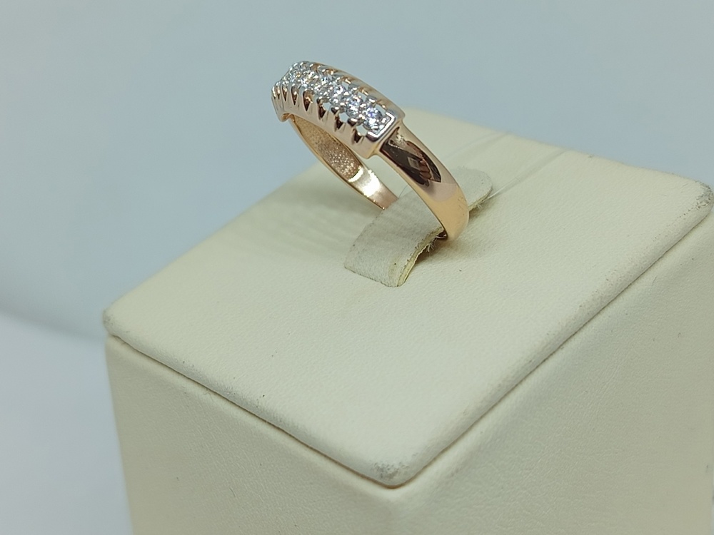 КОЛЬЦО С КАМНЯМИ (Au 585)