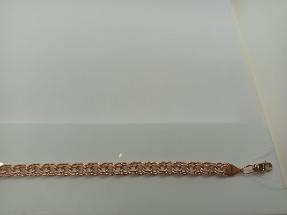 БРАСЛЕТ ПУСТОТЕЛЫЙ Бисмарк (Au 585)