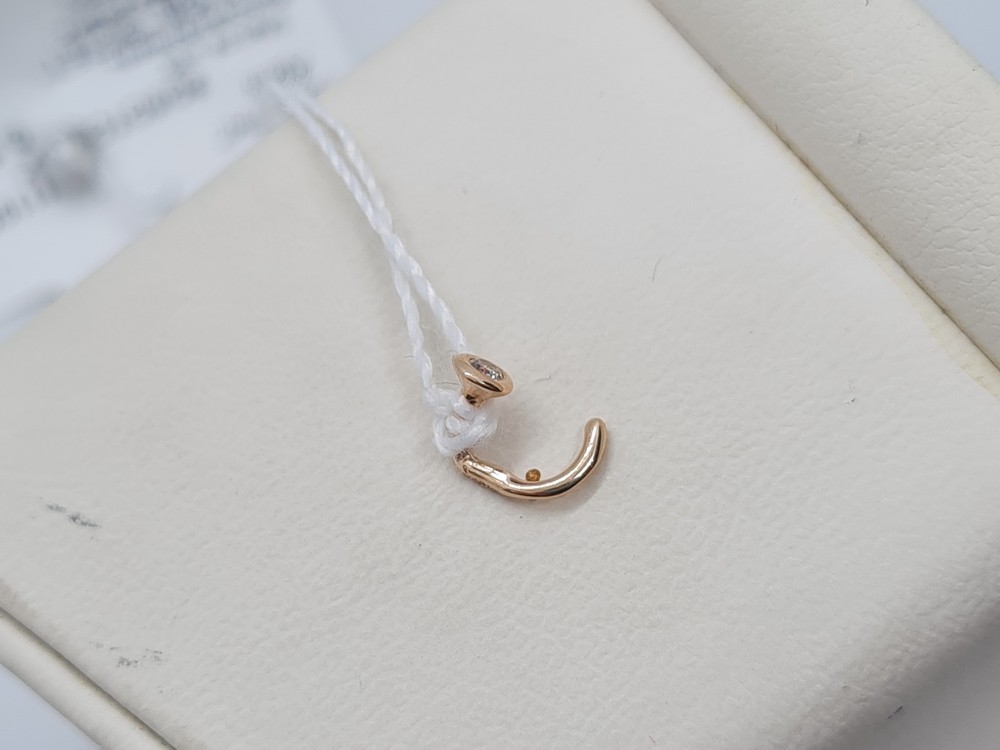 ПИРСИНГ В НОС с камнем (Au 585)