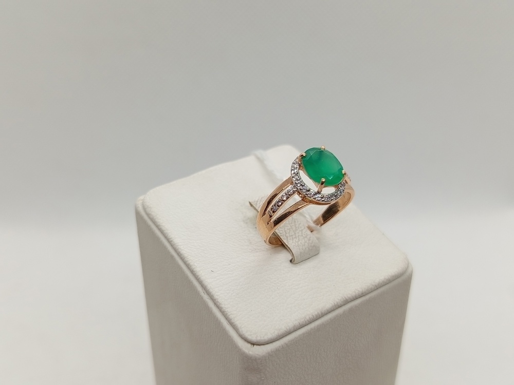 КОЛКМИ585 КОЛЬЦО С КАМНЯМИ (Au 585)