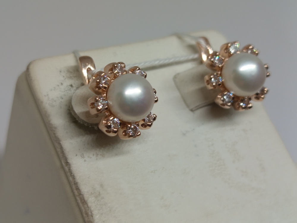 СЕРЬГИ С КАМНЯМИ (Au 585)