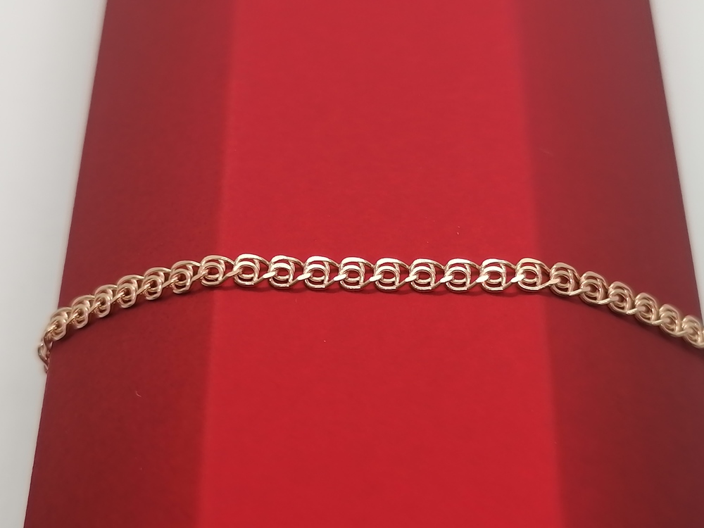 БРАСЛЕТ ПОЛНОВЕСНЫЙ Лав (Au 585)