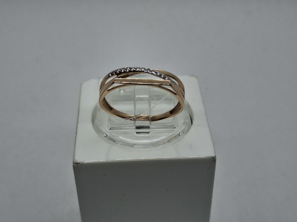 КОЛЬЦО С КАМНЯМИ (Au 585)