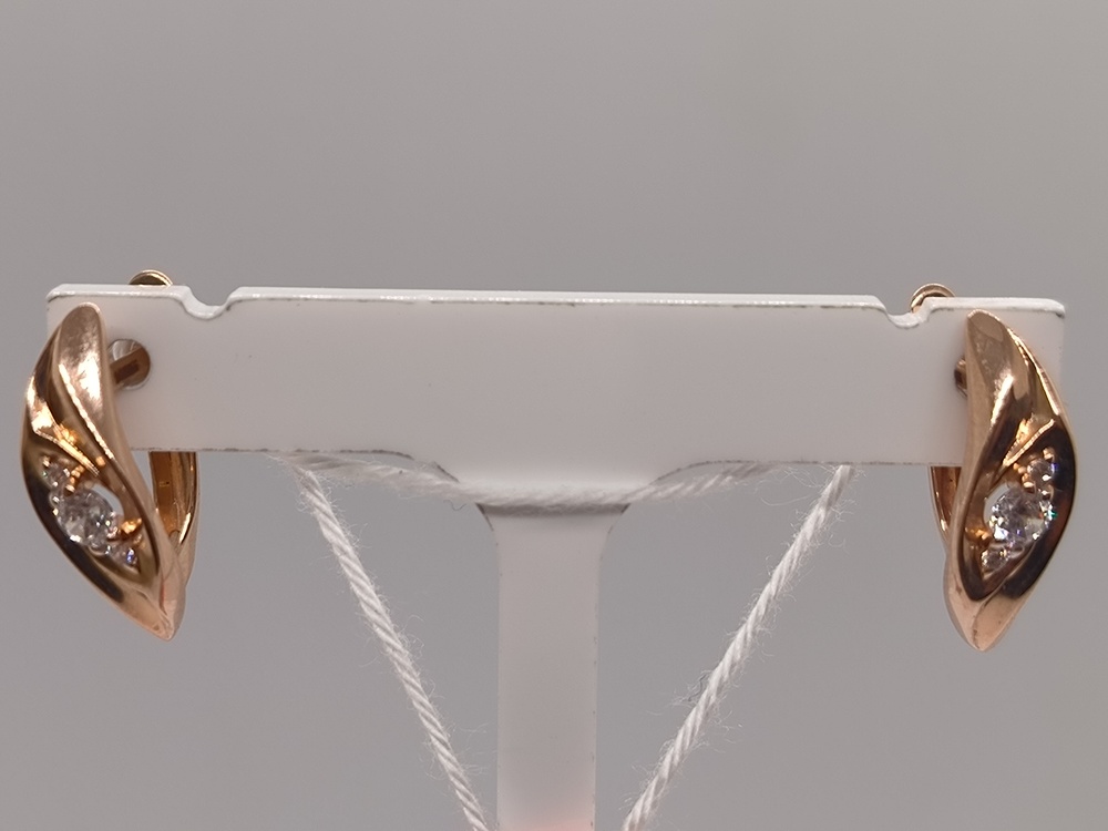 СКМИ585 СЕРЬГИ С КАМНЯМИ (Au 585)