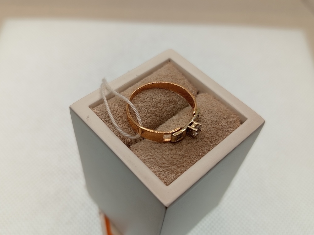 КОЛЬЦО С КАМНЯМИ (Au 585)