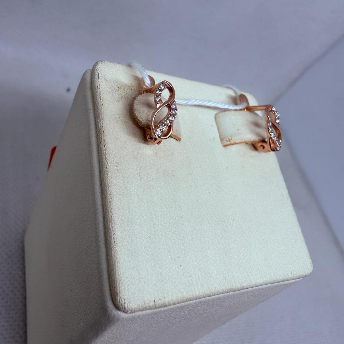 СКМИ375 СЕРЬГИ С КАМНЯМИ (Au 375)