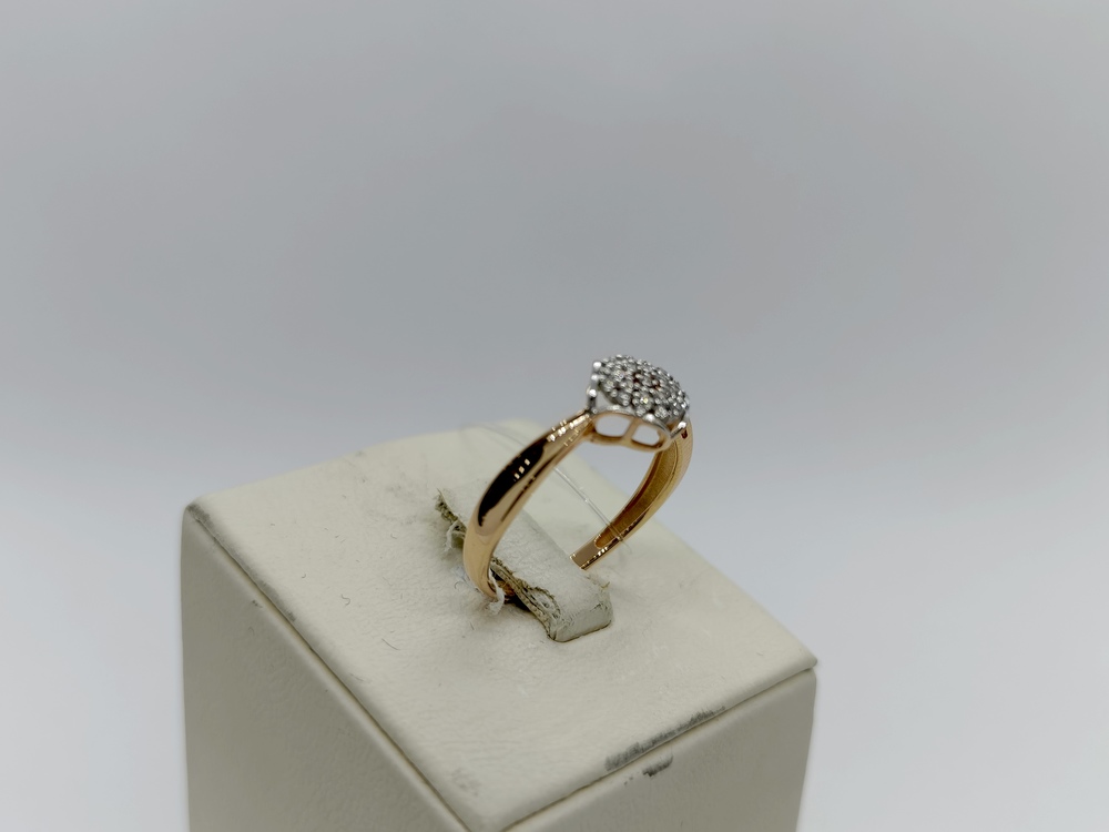 КОЛЬЦО С КАМНЯМИ (Au 585)