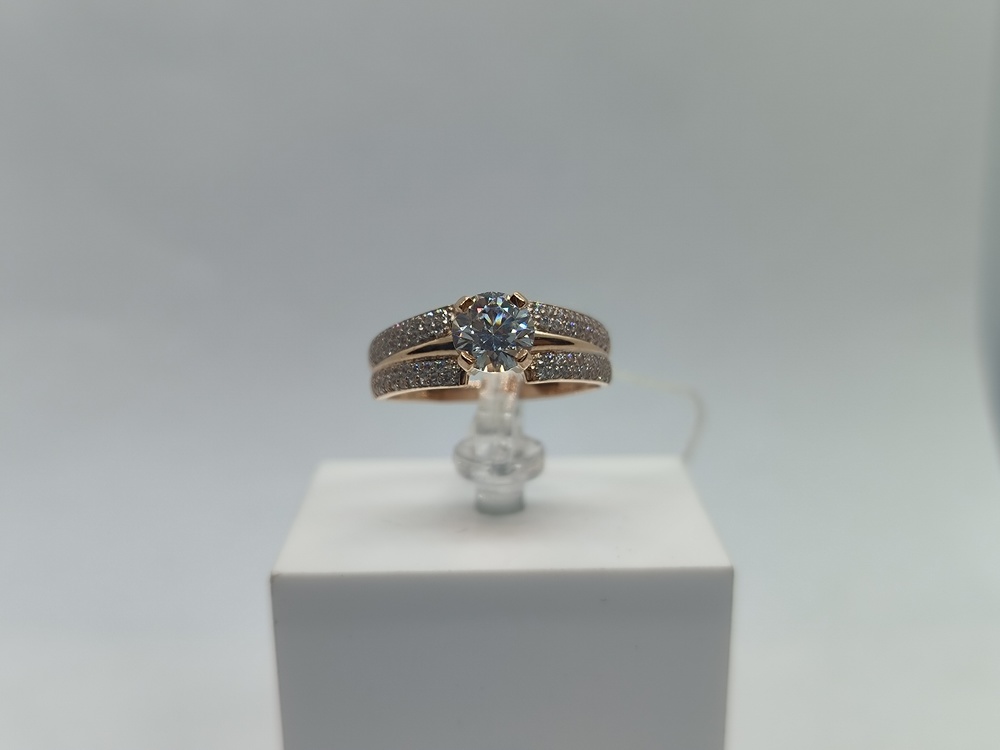 КОЛКМИ585 КОЛЬЦО С КАМНЯМИ (Au 585)