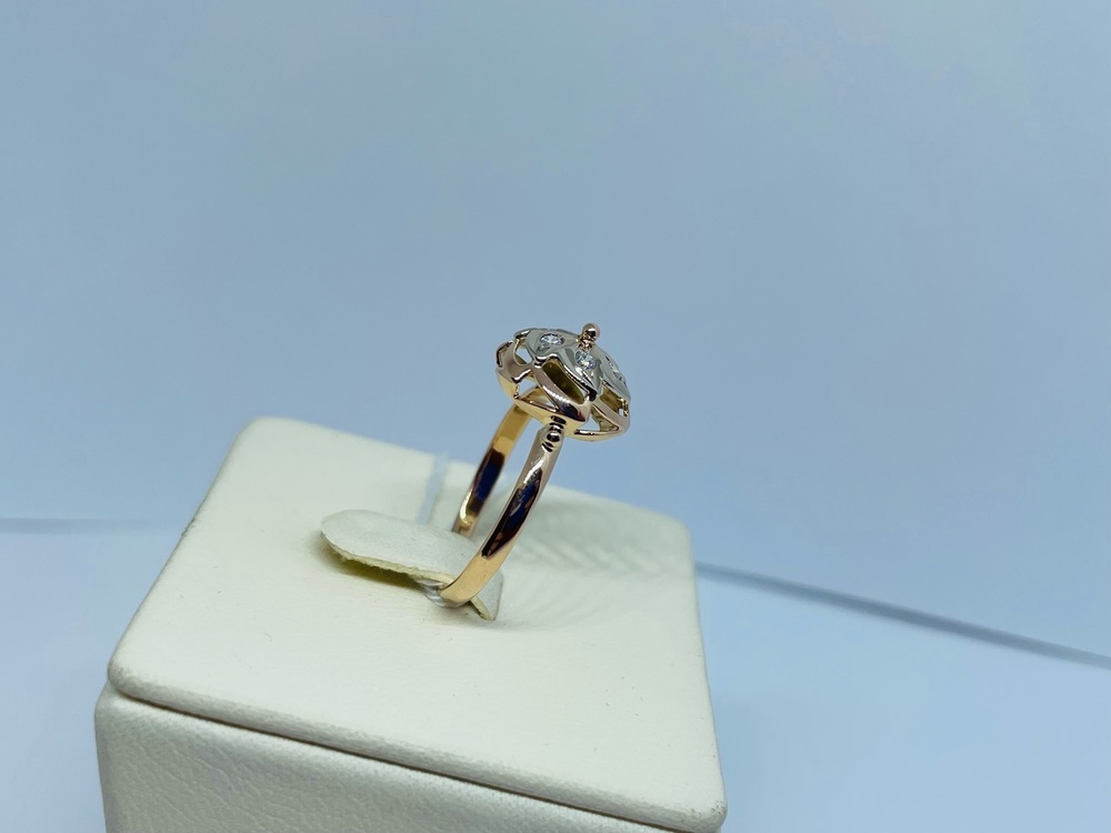 КОЛКМИ585 КОЛЬЦО С КАМНЯМИ (Au 585)