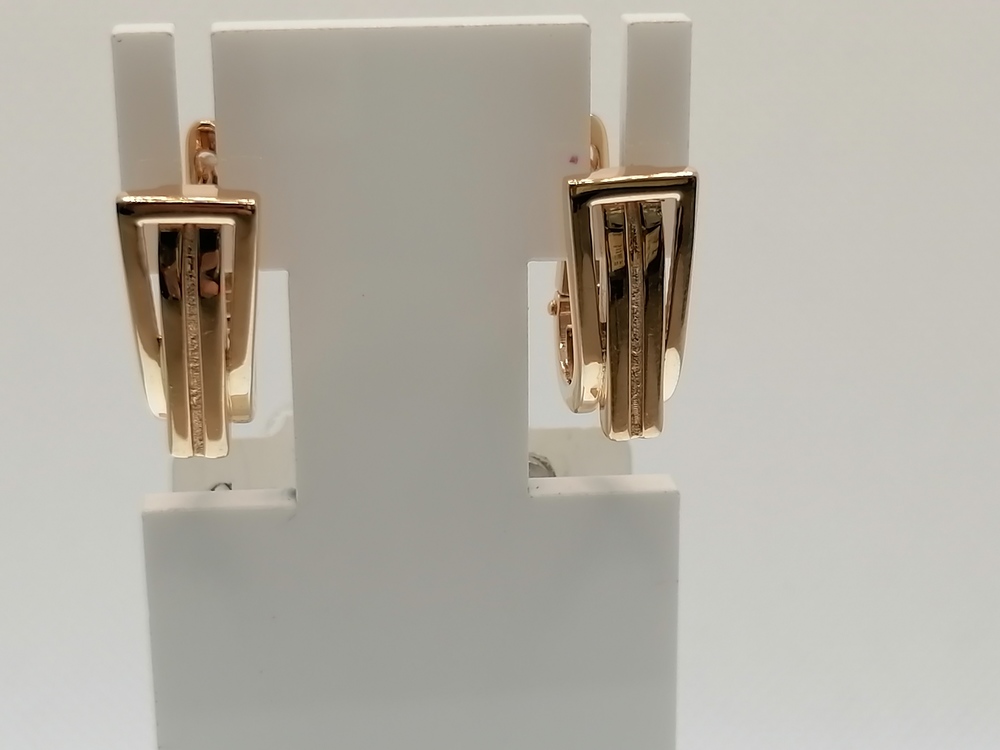 СЕРЬГИ БЕЗ КАМНЯ (Au 585)