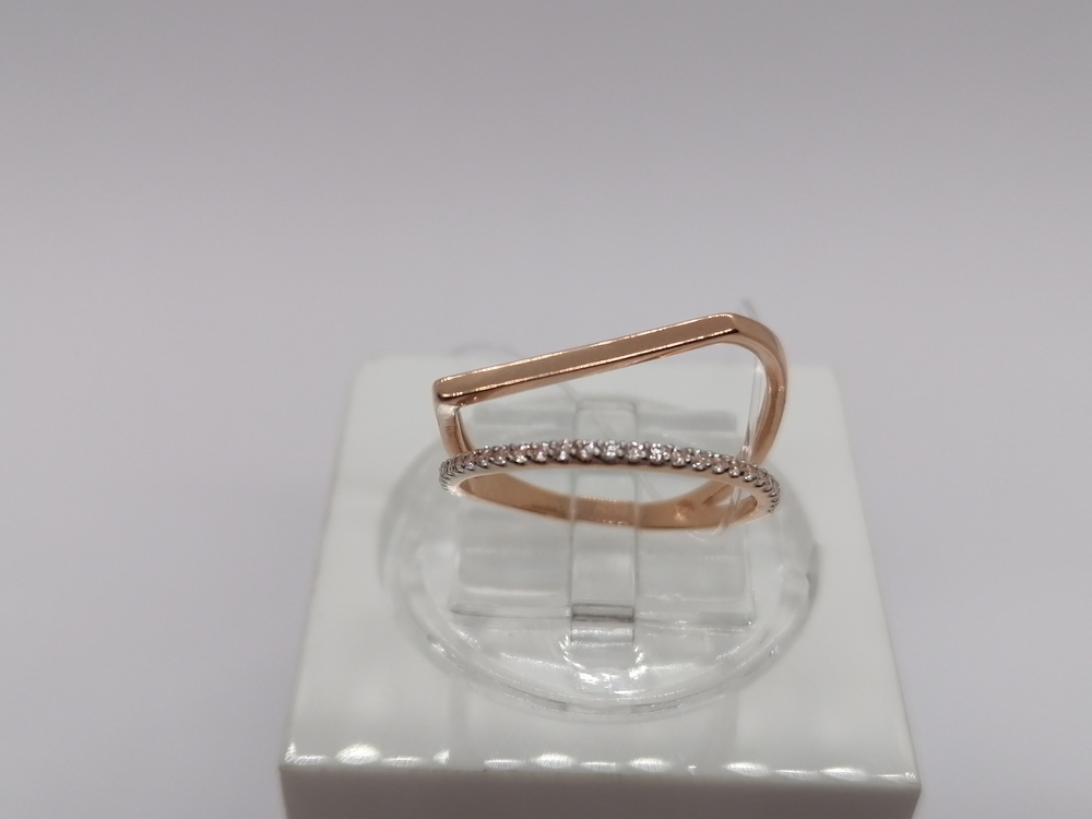 КОЛЬЦО С КАМНЯМИ (Au 585)