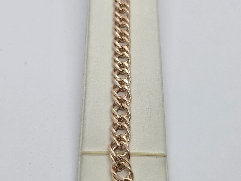 БРАСЛЕТ ПУСТОТЕЛЫЙ Ромб двойной (Au 585)