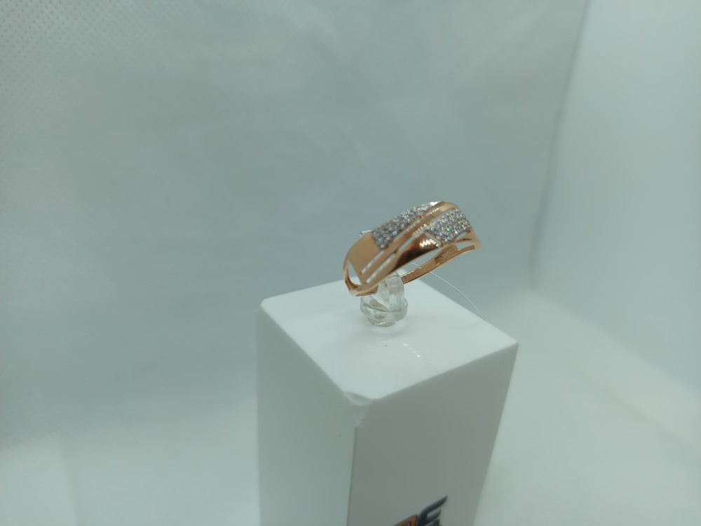 КОЛЬЦО С КАМНЯМИ (Au 585)