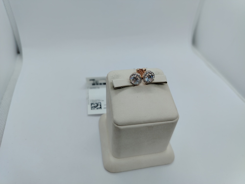 СЕРЬГИ ПУСЕТЫ с камнями (Au 585)