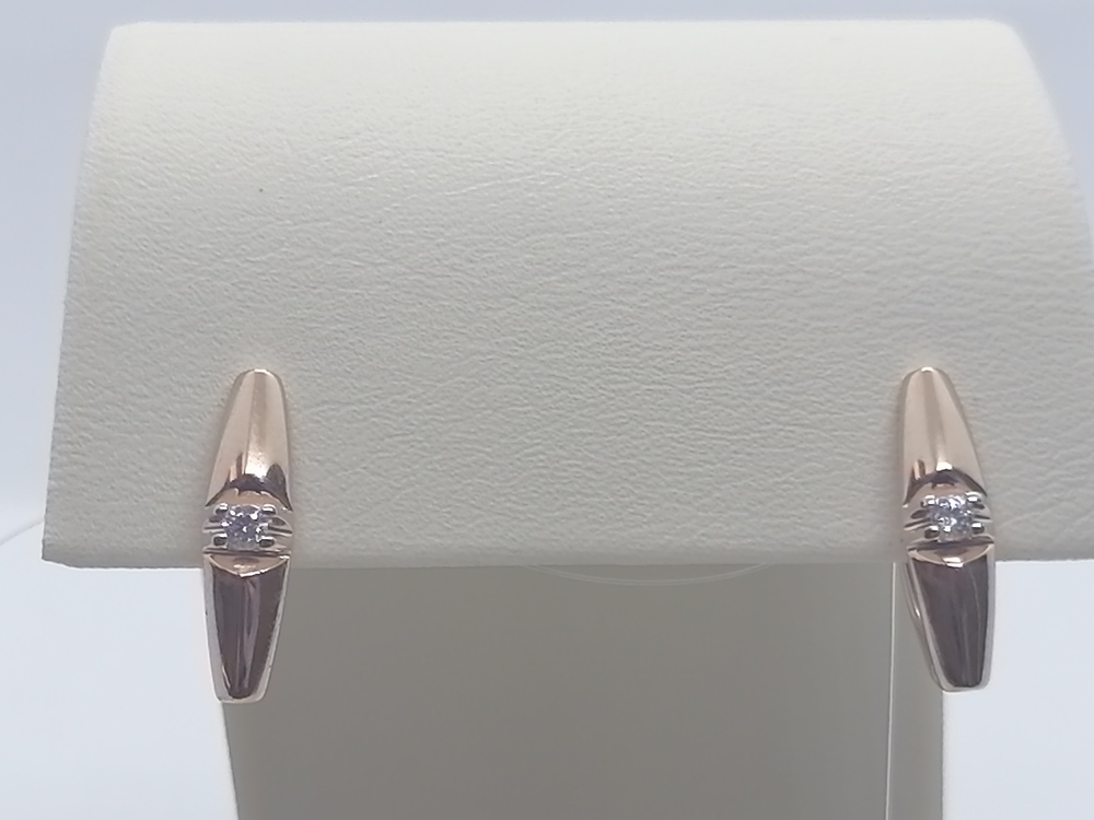 СЕРЬГИ С КАМНЕМ (Au 585)