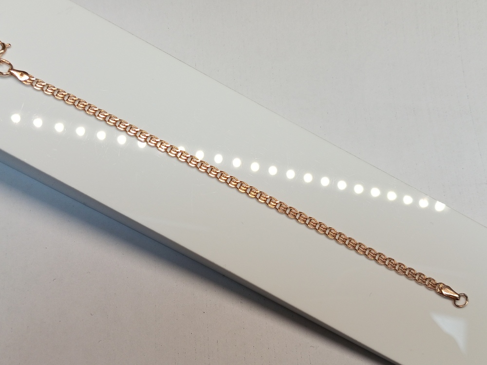 БРАСЛЕТ ПОЛНОВЕСНЫЙ Лав Au 585