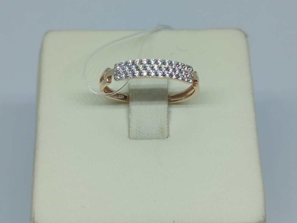 000591-1102 КОЛЬЦО С КАМНЯМИ (Au 585)