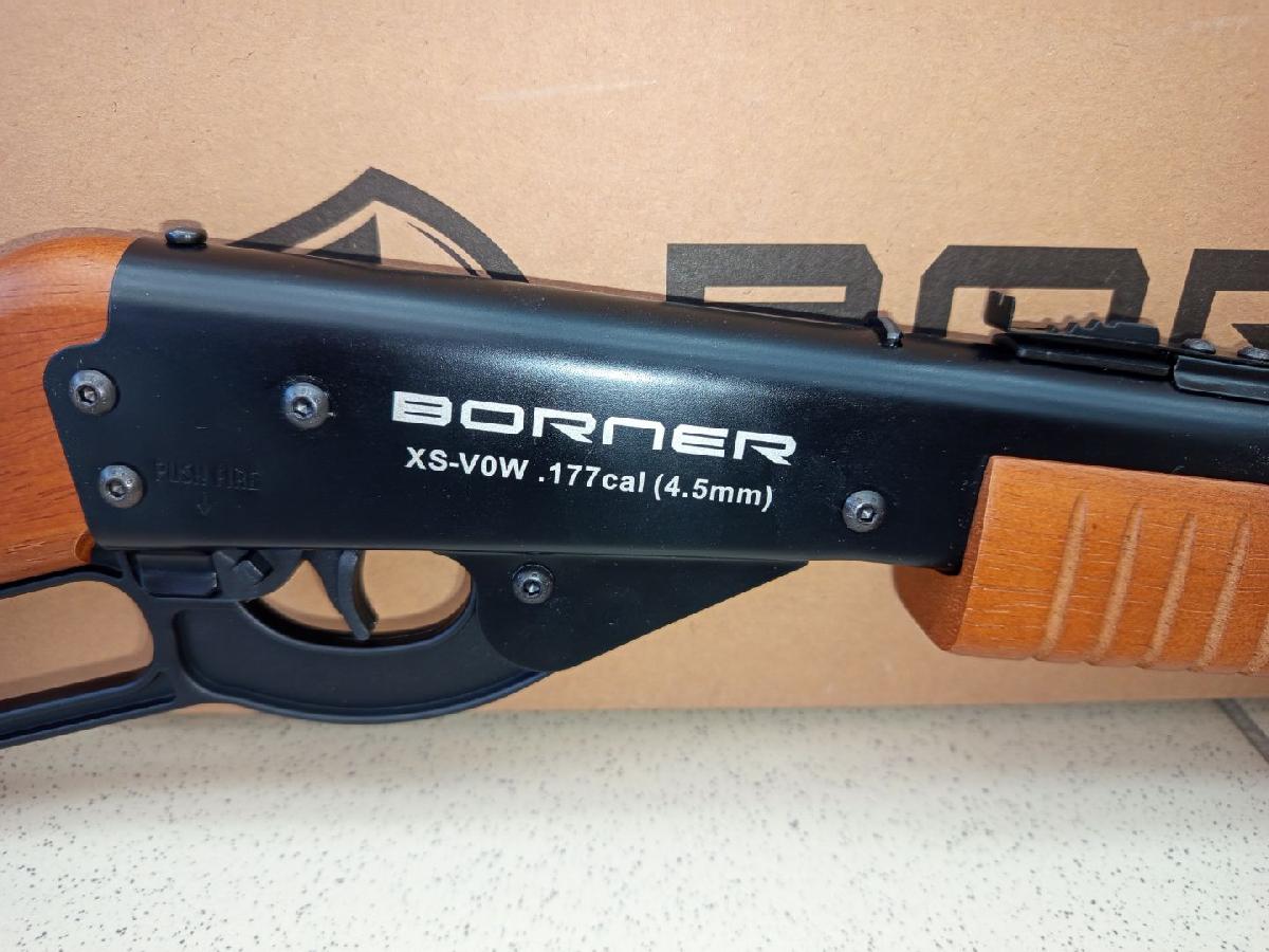 Пневматическая винтовка Borner Lever Action (скоба Генри, дерево, XS-V0W02) кал. 4.5 мм, 3 Дж.