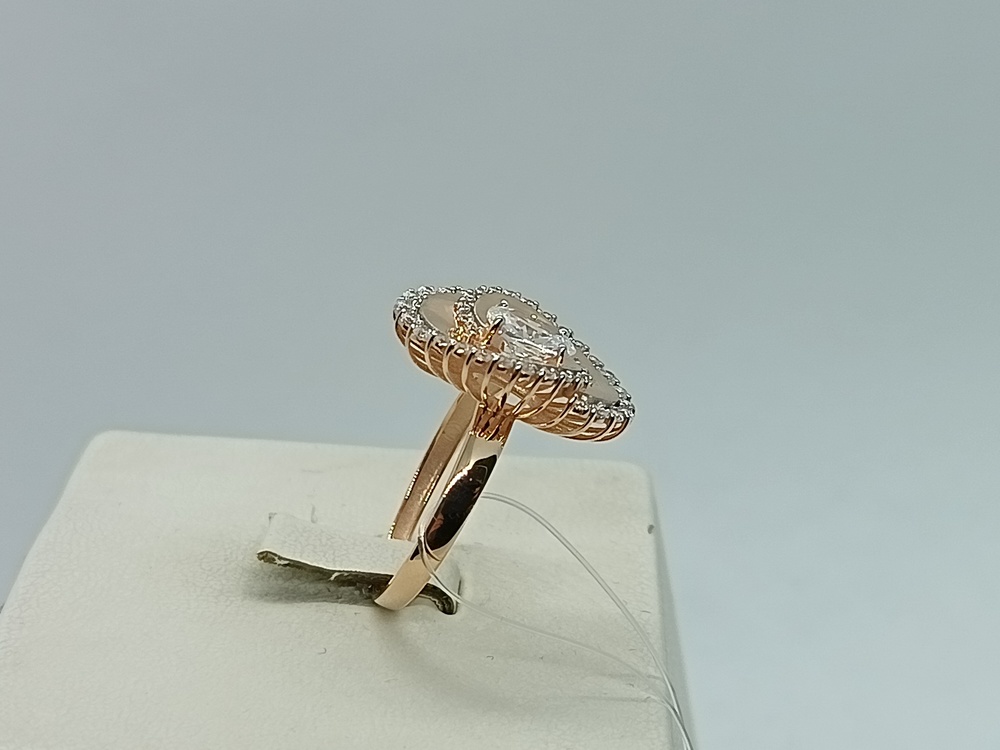 КОЛЬЦО С КАМНЯМИ (Au 585)