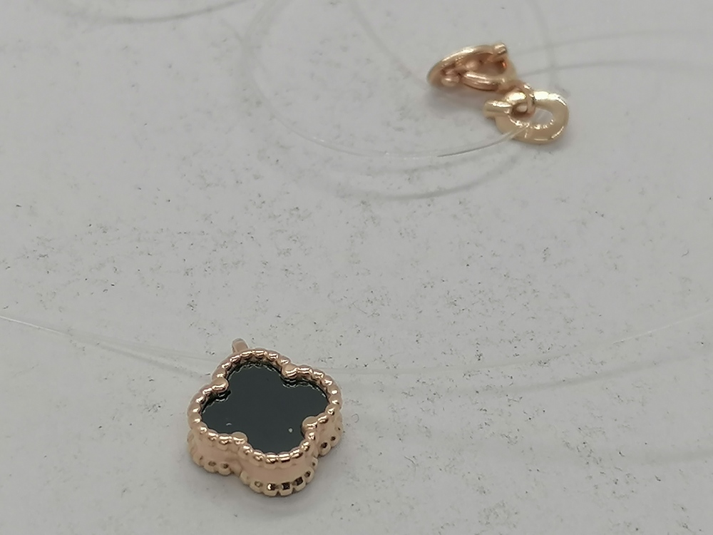 КОЛЬЕ НА ЛЕСКЕ с камнем (Au 585)