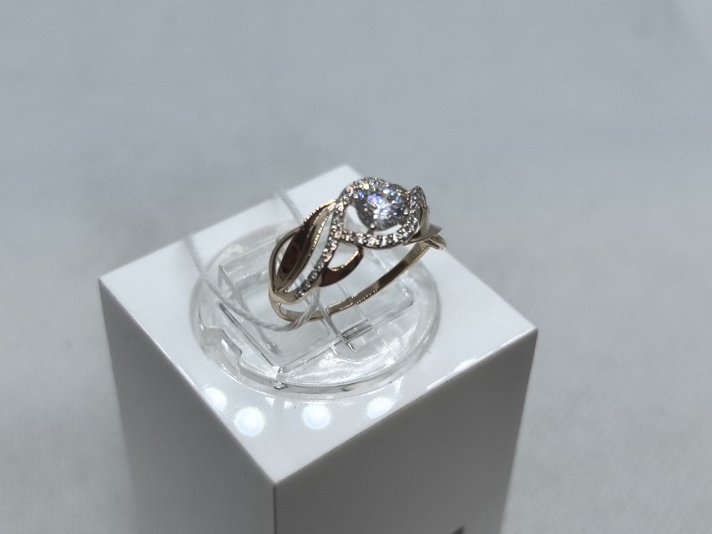 КОЛКМИ585 КОЛЬЦО С КАМНЯМИ (Au 585)