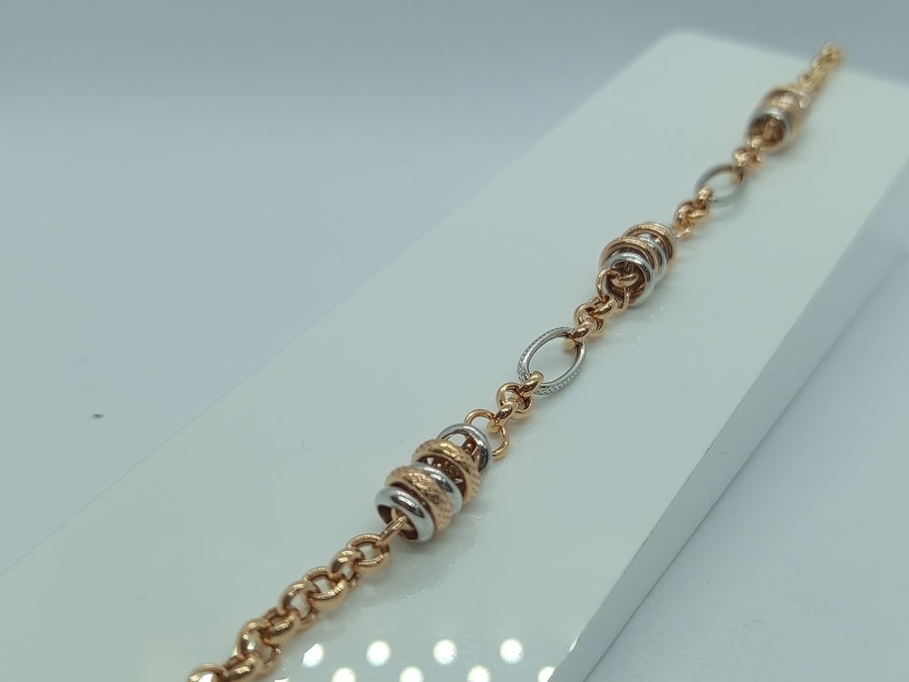 Т-26115 БРАСЛЕТ ФАНТАЗИЯ без камня (Au 585)