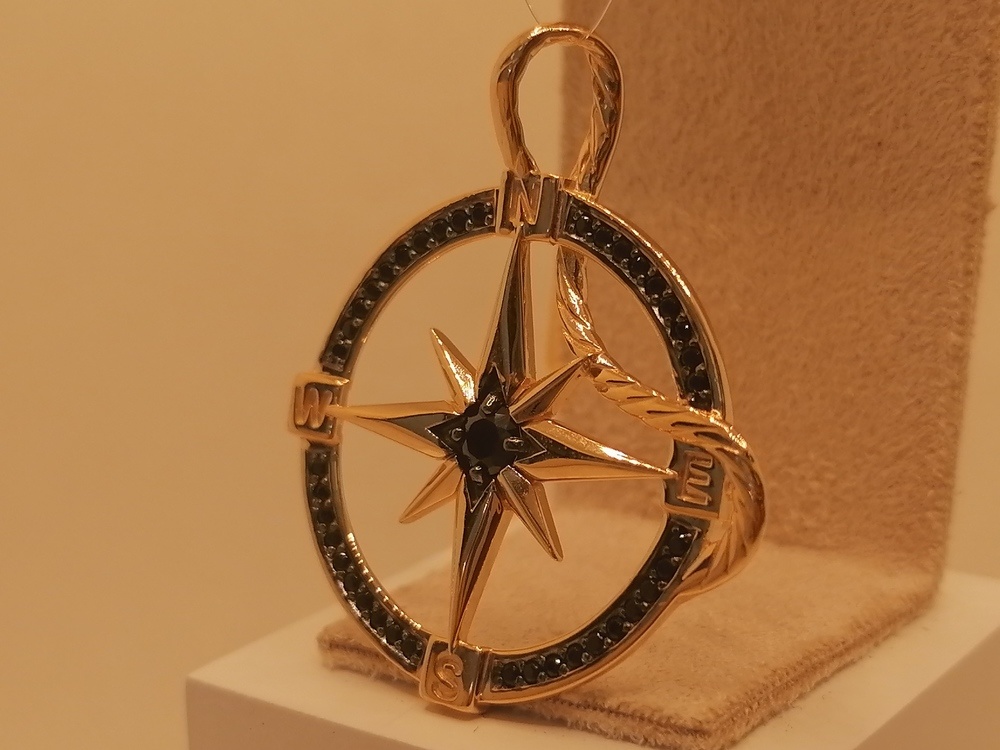 ПОДВЕСКА С КАМНЯМИ (Au 585)