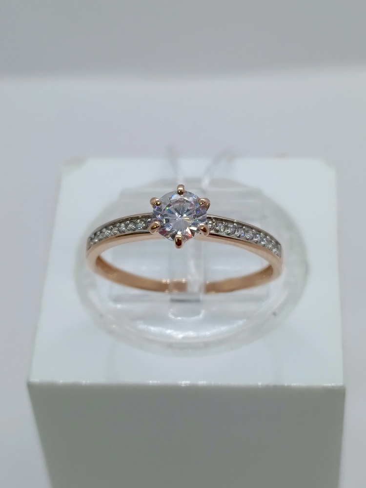 КОЛКМИ585 КОЛЬЦО С КАМНЯМИ (Au 585)