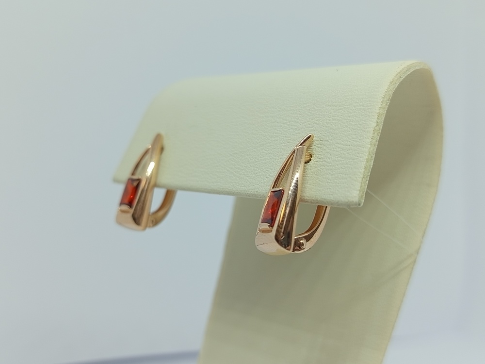 СЕРЬГИ С КАМНЕМ (Au 585)