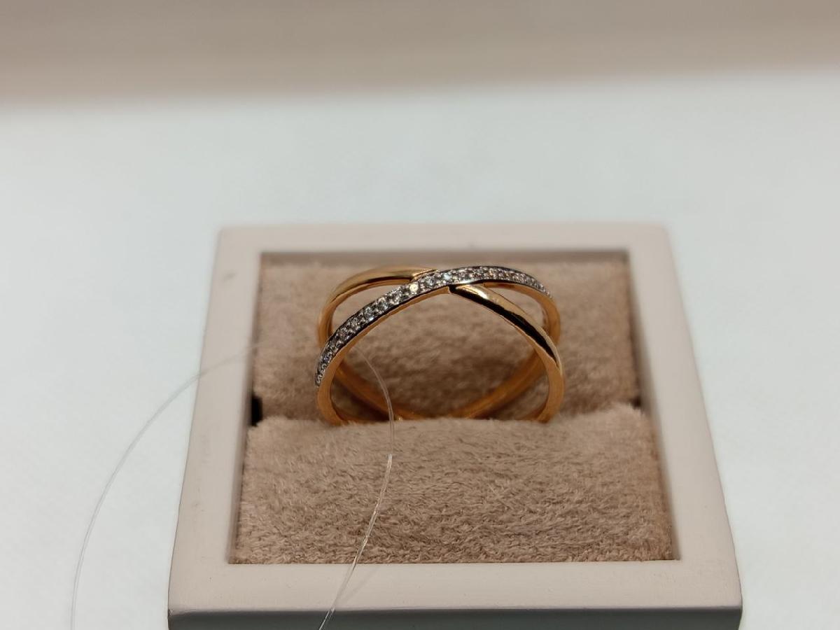 КОЛЬЦО С КАМНЯМИ (Au 585)