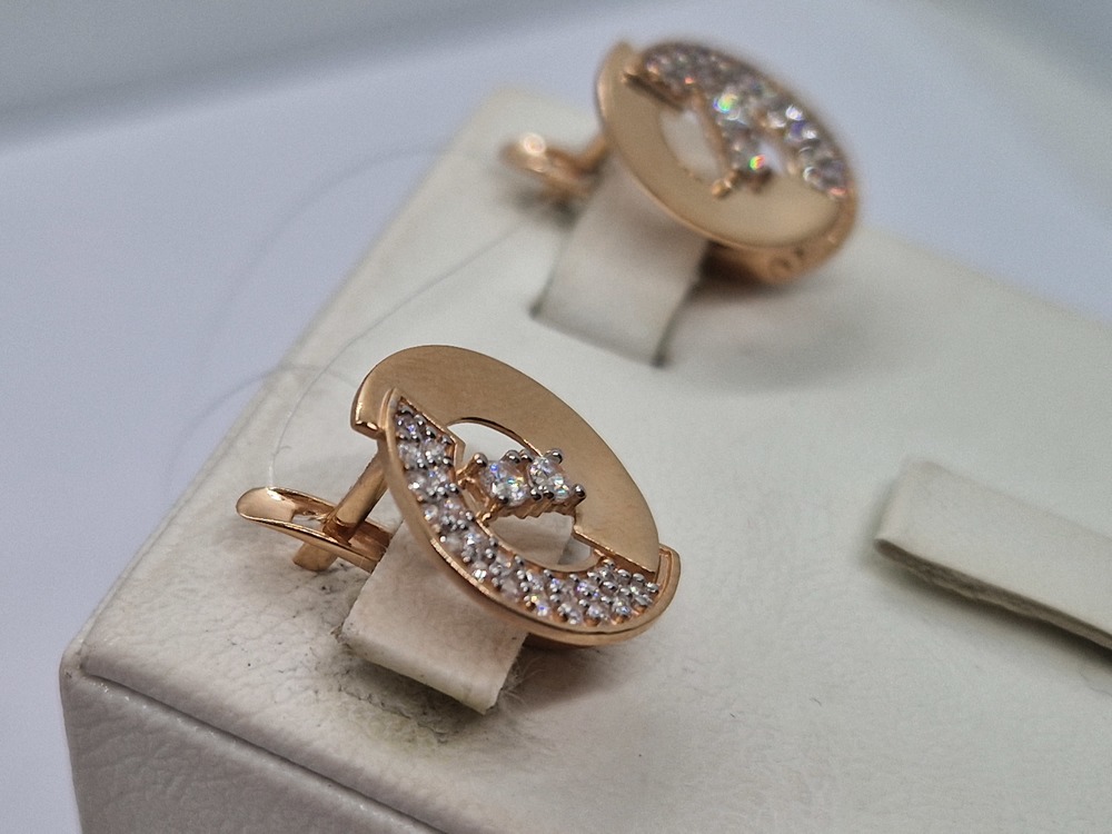 СЕРЬГИ С КАМНЯМИ (Au 585)