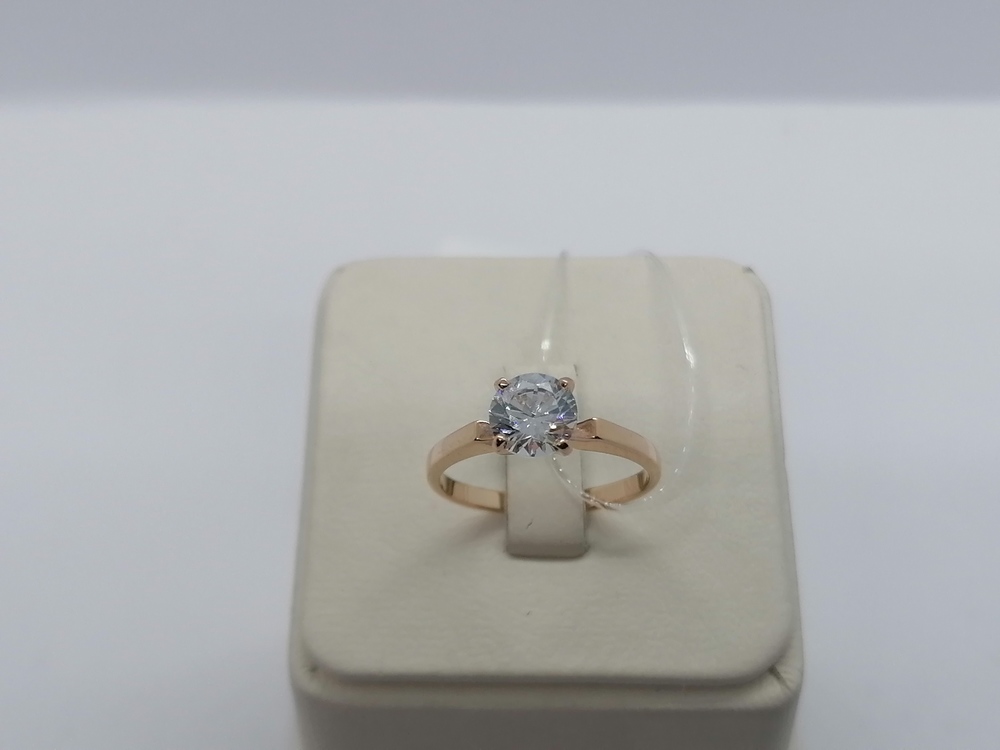 010184 КОЛЬЦО С КАМНЕМ (Au 585)