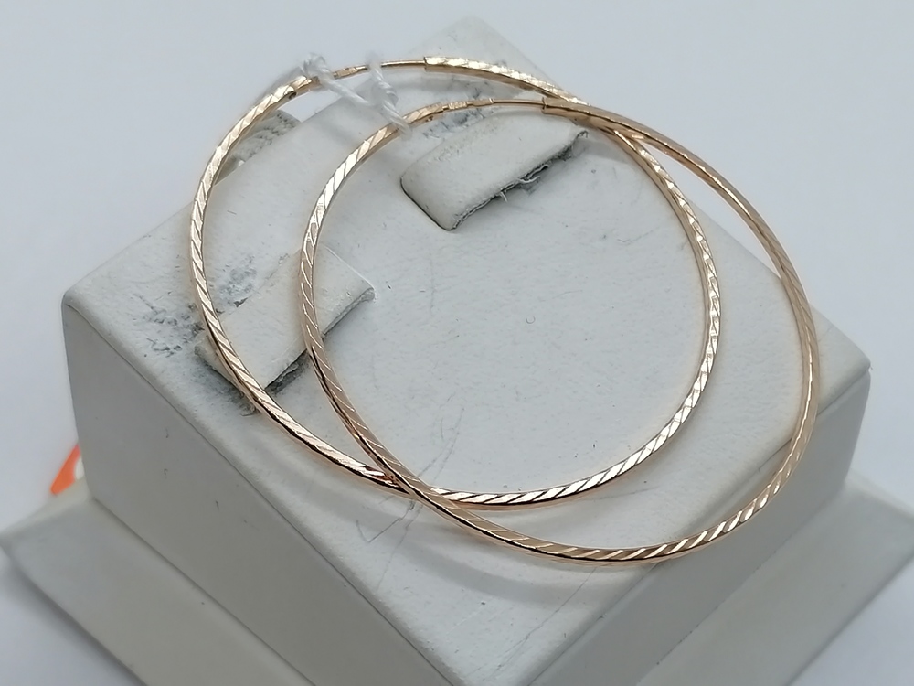 СКОН585 СЕРЬГИ КОНГО (Au 585)