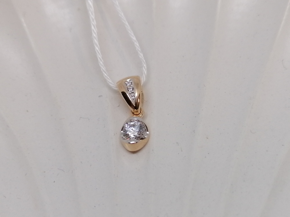 ПОДКМИ585 ПОДВЕСКА С КАМНЯМИ (Au 585)