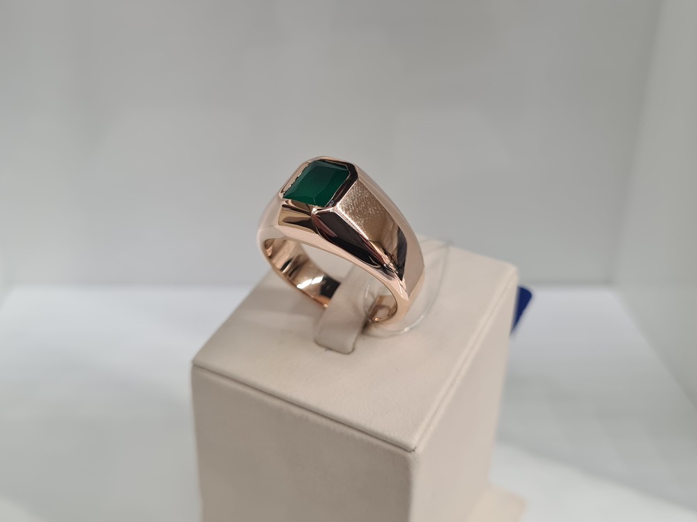 КОЛЬЦО ПЕЧАТКА с камнем (Au 585)