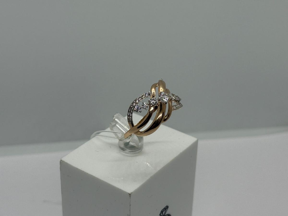 018190 КОЛЬЦО С КАМНЯМИ (Au 585)