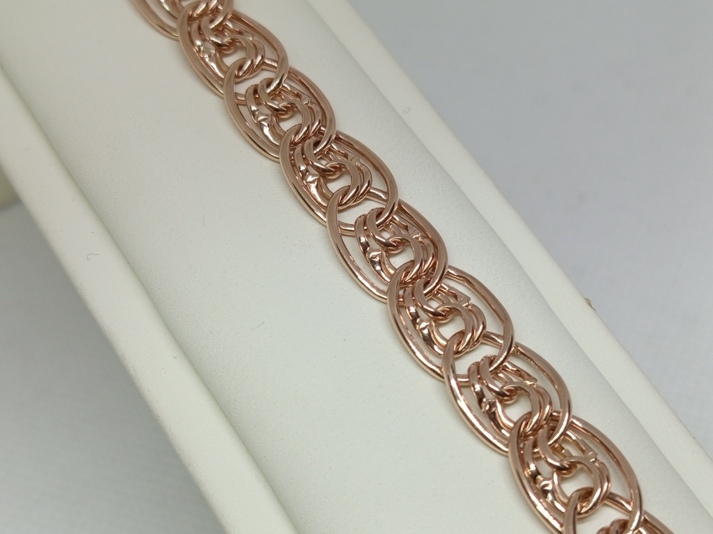 БРАСЛЕТ ПУСТОТЕЛЫЙ Нона бисмарк (Au 585)