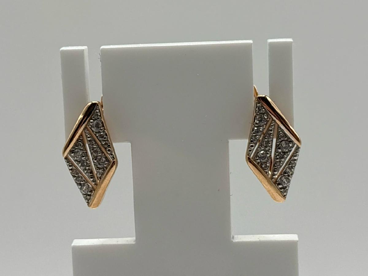 СЕРЬГИ С КАМНЯМИ (Au 585)